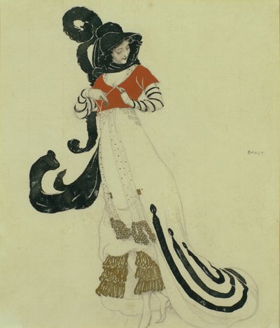 Figurino, c. 1914 de Leon Bakst