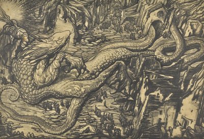 O monstro de guerra. de Leon Bakst