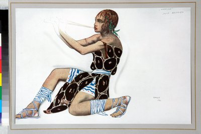 Traje "Narciso" concebido por Leon Bakst (1866-1924) para o ballet "Narciso" de Nicolas Tcherepnine (1873-1945) de Leon Bakst