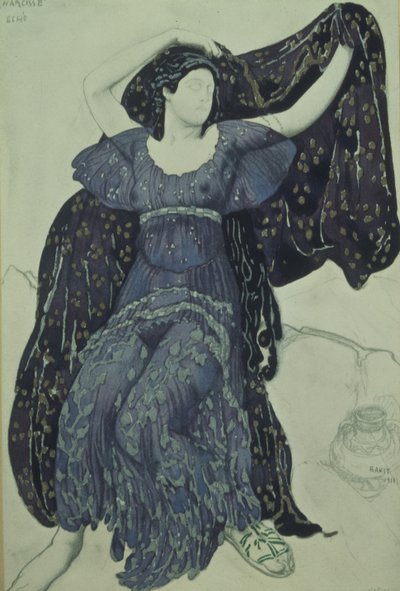 Eco da ninfa. Figurino do ballet Narcisse de N. Tcherepnin, 1911 de Leon Bakst