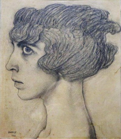 Retrato de Marchesa Luisa Casati, 1912. de Leon Bakst