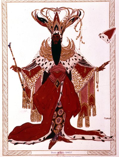 Richard Strauss "The Legend of Joseph" Paris Opera, Maio de 1914. Fantasia de Leon Bakst de Leon Bakst