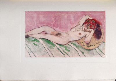 Esposa dormindo dos sultões, 1916 de Leon Bakst