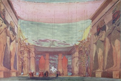 Cenografia para o balé Cléopatre, 1909 de Leon Bakst