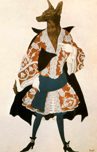 O lobo da bela adormecida, 1921 de Leon Bakst