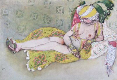 A esposa amarela dos sultões, 1916 de Leon Bakst