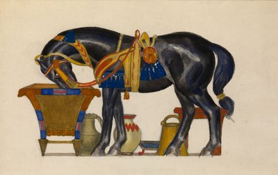 Cavalo molhando de Leon Bakst