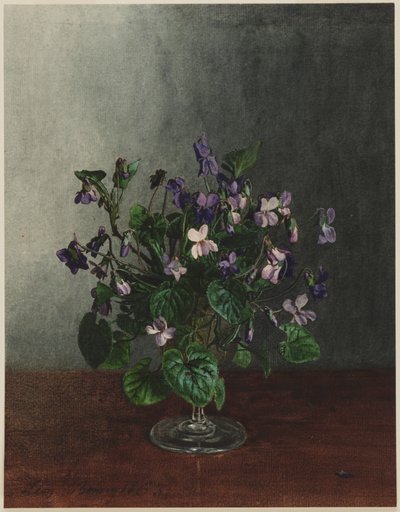 Ramo de violetas de Léon Bonvin
