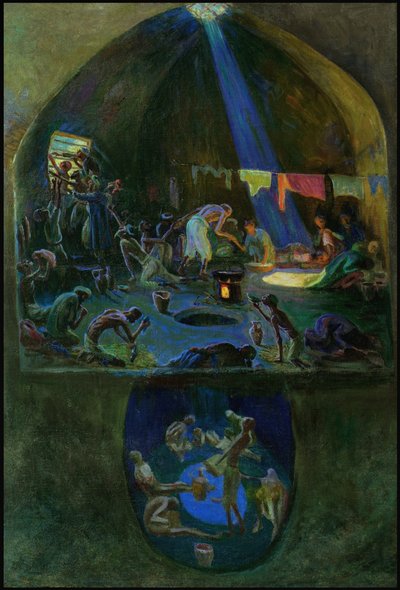 A prisão de Zindan, década de 1930. de Leon Bure