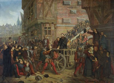 Tortura de Etienne Dolet (1509-46) de Leon Charles Adrien Bailly