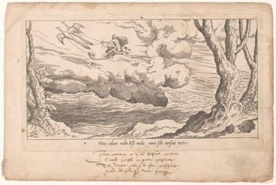 Juno na sua carruagem regressa ao Olimpo
Le Fable de Calisto (título da série)
Mito de Calisto (título da série) de Leon Davent