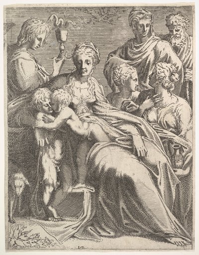 Virgin and Child with Saints, ca. 1550-56. de Leon Davent
