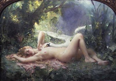 O Triunfo do Cisne de Leon Francois Comerre