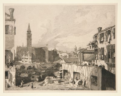 Vista em Veneza (Escola de Caridade) de Leon Gaucherel
