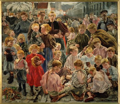 As crianças (pintura sobre tela) de Leon Henri Marie Frederic