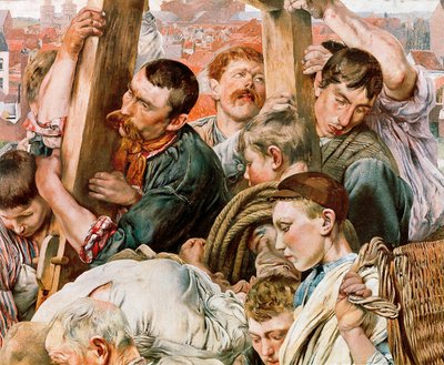 As idades do trabalhador, detalhe de Leon Henri Marie Frederic