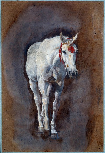 Um Desenho de Cavalo de Leon Joseph Florentin Bonnat