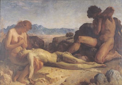 Adão e Eva encontrando o corpo de Abel de Leon Joseph Florentin Bonnat