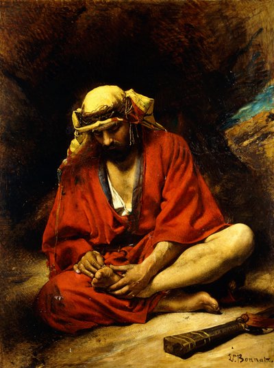 Um árabe arrancando um espinho do pé, de Leon Joseph Florentin Bonnat