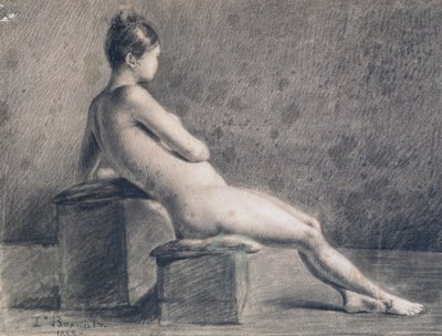 Modelo em Perfil, c1853-1922 de Leon Joseph Florentin Bonnat