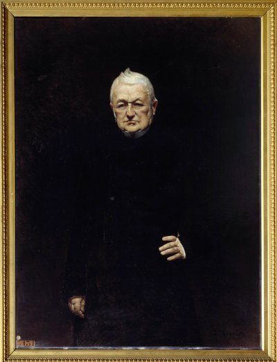 Retrato de Adolphe Thiers (1797-1877) Presidente da República Pintura de Leon Joseph Bonat (1833-1922) Sol do século XIX. 1,15x0,92 m. de Leon Joseph Florentin Bonnat