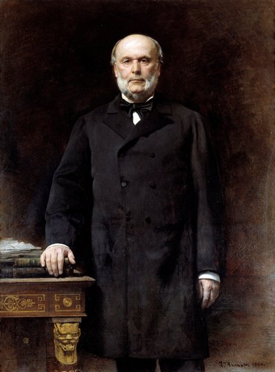 Retrato de Jules Grevy (1807-1891) Presidente da República Pintura de Leon Joseph Bonnat (1833-1922) 1880 Sol. 1,52x1,16 m Paris, Musee d