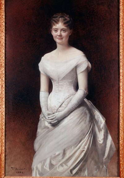 Retrato de Mademoiselle de Noille Pintura de Leon Joseph Bonnat (1833-1922) 1884 Tours, Musee des Beaux Arts de Leon Joseph Florentin Bonnat