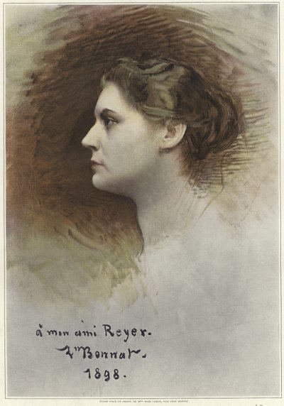 Estudo para um perfil de Rose Caron de Leon Joseph Florentin Bonnat