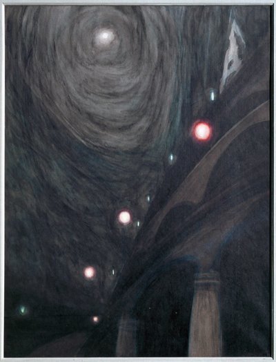 Clair de Lune et Lumieres. Guache sobre papel ... (guache sobre papel) de Leon Spilliaert