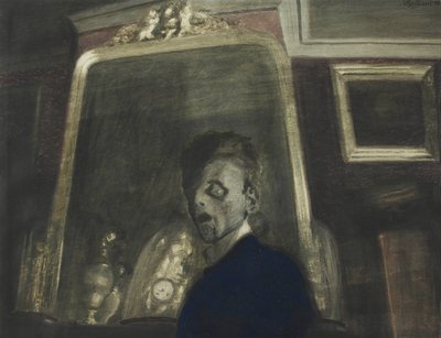 Auto-retrato diante do espelho, 1908. de Leon Spilliaert