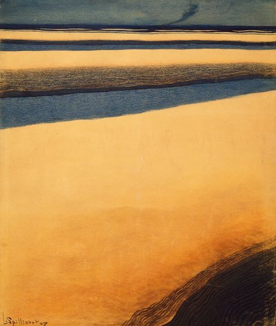 O Forro, Barco a vapor (óleo sobre tela) de Leon Spilliaert