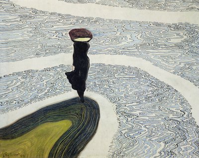 Mulher na linha de costa de Leon Spilliaert