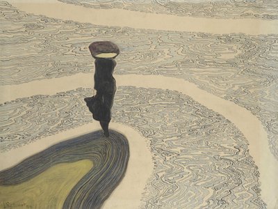 Mulher no Litoral, 1910. de Leon Spilliaert