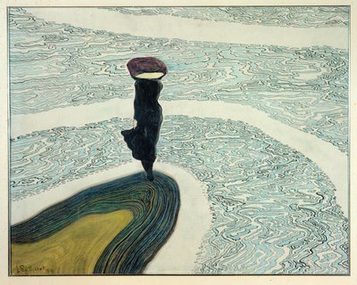 Mulher à beira da água de Leon Spilliaert