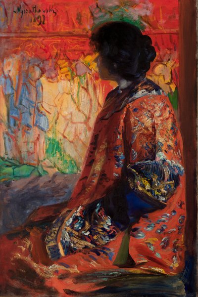 mulher japonesa de Leon Wyczolkowski