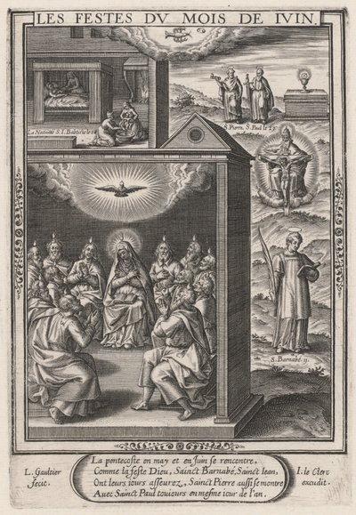 Les Festes du mois de Juin (Junho: O Pentecostes) de Leonard Gaultier