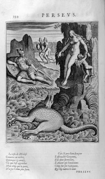 Perseu resgatando Andrômeda, 1615 de Leonard Gaultier