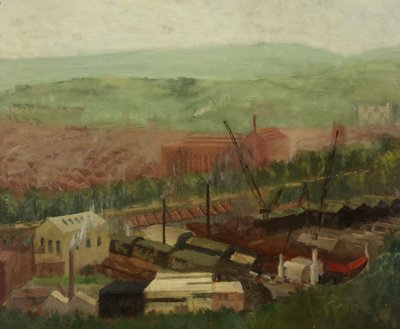 Bristol de Brandon Hill (óleo sobre tela) de Leonard Greaves