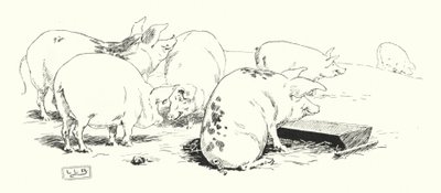 Um porco de cauda longa, ou um porco de cauda curta (gravação) de Leonard Leslie Brooke