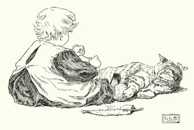 Adoro ratas, o casaco dela é tão quente (gravura) de Leonard Leslie Brooke