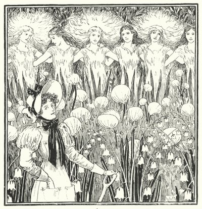 Senhora Maria, muito pelo contrário, como cresce o seu jardim (gravura) de Leonard Leslie Brooke