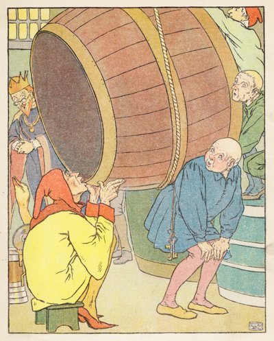 O Ganso de Ouro (litografia a cores) de Leonard Leslie Brooke