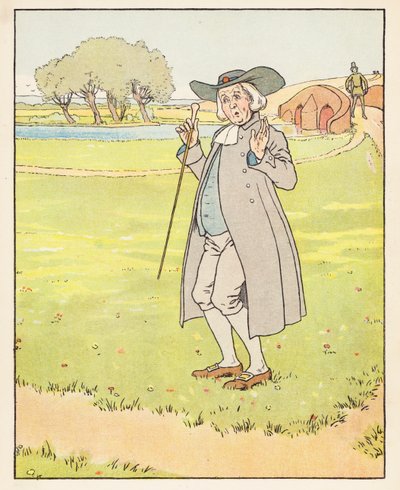 O Ganso de Ouro (litografia a cores) de Leonard Leslie Brooke