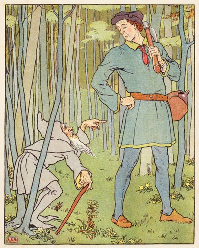 O Ganso de Ouro (litografia a cores) de Leonard Leslie Brooke