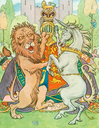 O Leão e o Unicórnio de Leonard Leslie Brooke