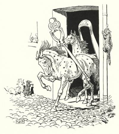 Os Quebra-Nozes e os Tenazes (litho) de Leonard Leslie Brooke