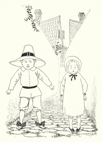 Havia um menino e uma menina que viviam em um beco (gravura) de Leonard Leslie Brooke