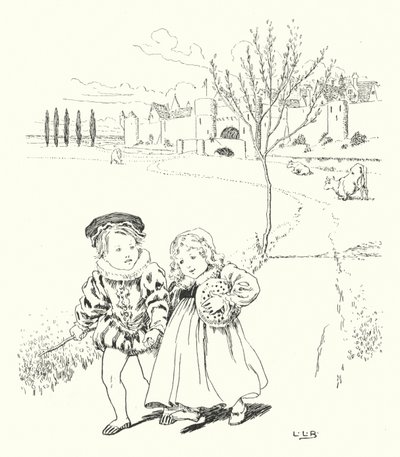 Para comercializar, para comercializar, para comprar um pão de ameixa (gravura) de Leonard Leslie Brooke