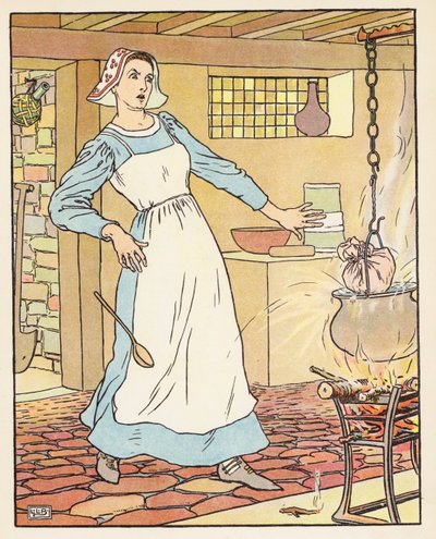 Tom Thumb (litografia a cores) de Leonard Leslie Brooke