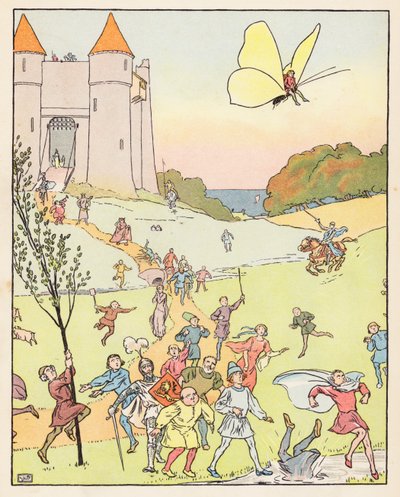 Tom Thumb (litografia a cores) de Leonard Leslie Brooke